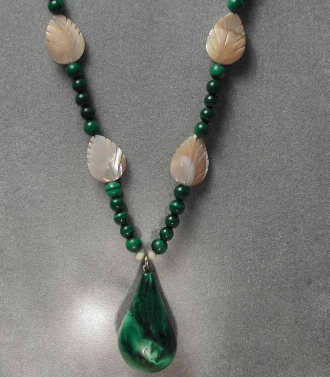 Malachite & Mother of Pearl Necklace
